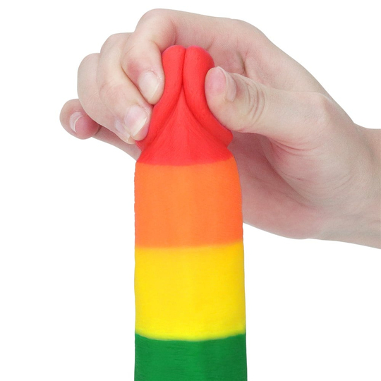 Realistik PenislerLilituShop19,5 cm Renkli Realistik Vantuzlu Dildo Penis