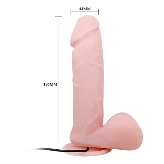 Realistik Titreşimli PenislerLilituShop19,5 cm Titreşimli Vibratör Realistik Penis Dildo - Dong