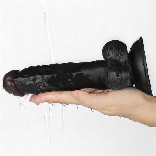 Belden Bağlamalı PenislerLilituShop20 cm Belden Bağlamalı İçi Dolu Titreşimli Zenci Strapon Dildo