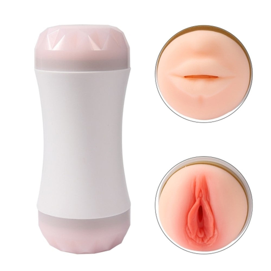  MastürbatörLilituShop20 cm Çift Taraflı Realistik Suni Oral & Vajinal Mastürbatör