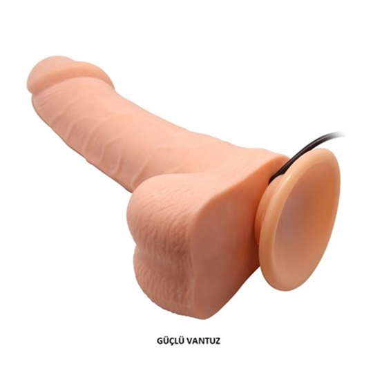 Realistik Titreşimli PenislerLilituShop20 cm Kumandalı 360° Oynar Başlı Titreşimli Vibratör Realistik Penis Dildo