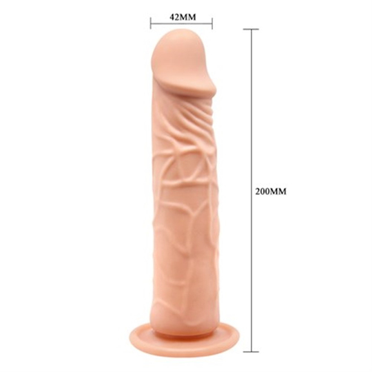  Realistik Titreşimsiz PenisLilituShop20 cm Realistik Vantuzlu Dildo Penis