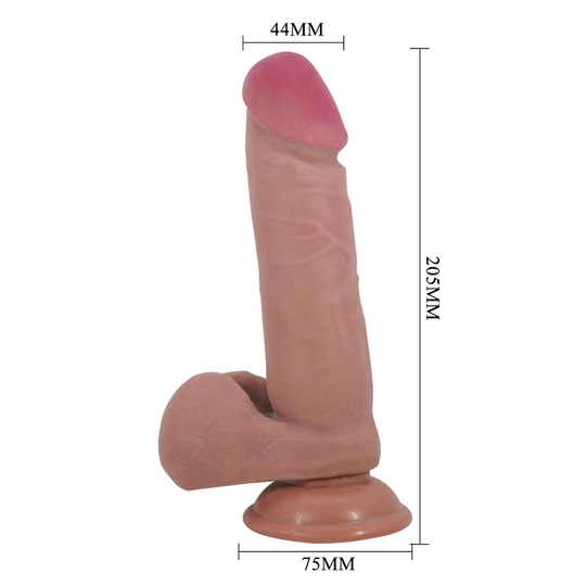 Realistik PenislerLİLİTUSHOP20,5 cm Çift Katmanlı Gerçekçi Dildo Penis