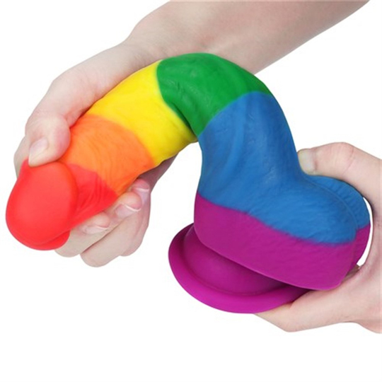 Realistik PenislerLilituShop20,5 cm Renkli Realistik Vantuzlu Dildo Penis