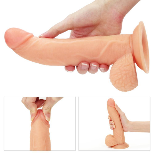 Belden Bağlamalı PenislerLilituShop21,5 cm Belden Bağlamalı İçi Dolu Strapon Dildo