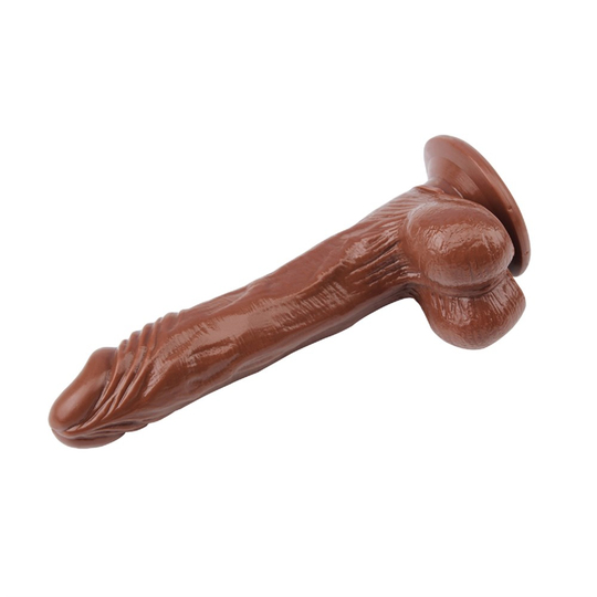  Realistik Zenci - Melez PenislerLilituShop21,5 cm Gerçekçi Melez Dildo Penis