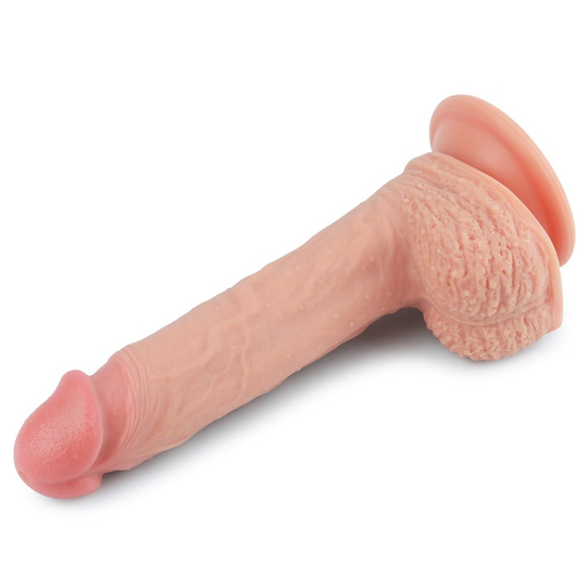  Realistik Titreşimsiz PenisLilituShop22 cm Gerçekçi Çift Katmanlı Silikon Penis