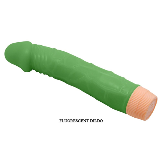  VibratörlerLilituShop22,5 cm Floresan Titreşimli Realistik Vibratör Penis Dildo - Bill