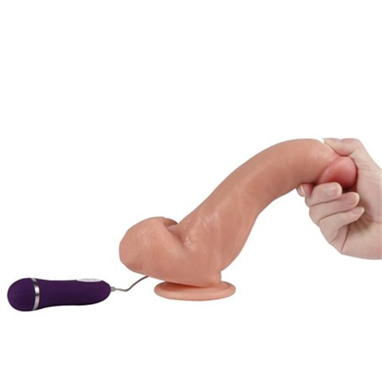 Realistik Titreşimli PenislerLilituShop22,5 cm Gerçekçi Titreşimli Dildo Vibratör Penis - Lungton