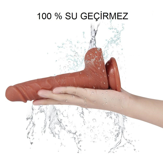 Realistik Titreşimli PenislerLilituShop23 cm İleri Geri Hareketli Gerçekçi Silikon Vantuzlu Penis - William Thrusting
