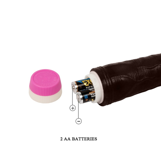  VibratörlerLilituShop23 cm Titreşimli Realistik Vibratör Zenci Penis Dildo