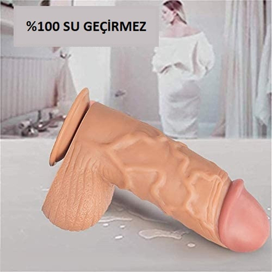  Realistik Titreşimsiz PenisLilituShop24,5 cm Vantuzlu Realistik Penis Anal Vajinal Dildo