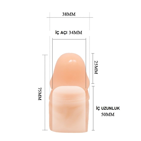  Penis Kılıfları HalkalarıLilituShop2,5 cm Uzatmalı Penis Kılıfı