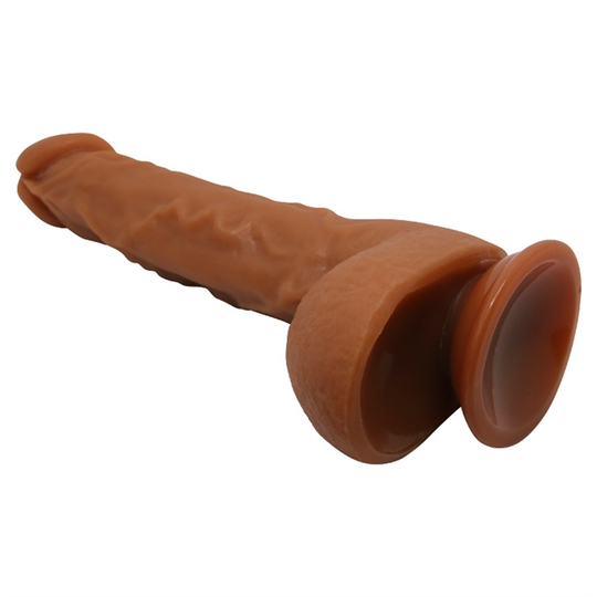 Realistik PenislerLilituShop25,2 cm Realistik Vantuzlu Melez Dildo Penis + Kemer + Kayganlaştırıcı Hediyeli
