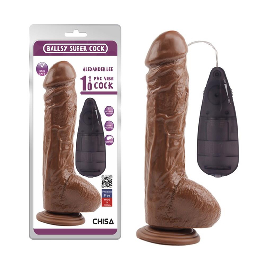  Realistik Zenci - Melez PenislerLilituShop25,5 cm Gerçekçi Melez Titreşimli Dildo Vibratör Penis