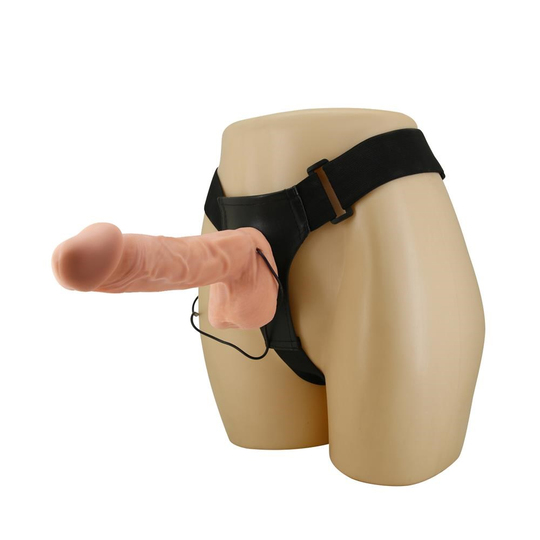 Belden Bağlamalı PenislerLilituShop26 cm Belden Bağlamalı İçi Dolu Titreşimli Büyük Strapon Penis