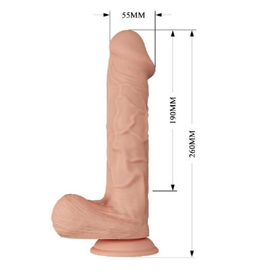 REALİSTİK PENİSLERLilituShop26 cm Titreşimli Gerçekçi Kalın Dildo Penis - Bergrisi