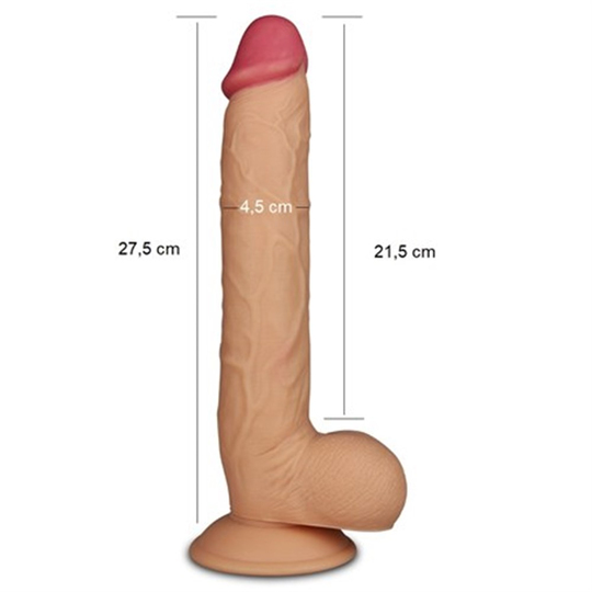  Realistik Titreşimsiz PenisLilituShop27,5 cm Gerçekçi Dev Dildo Penis - King Sized