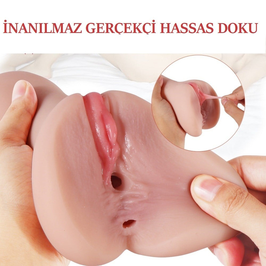  MastürbatörLilituShop3 Boyutlu Gerçekçi Anal & Vajinal Masturbatör - Linda
