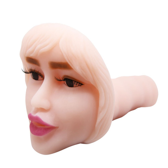  MastürbatörLilituShop3 Boyutlu Gerçekçi Yüz Şeklinde Titreşimli Oral Mastürbatör