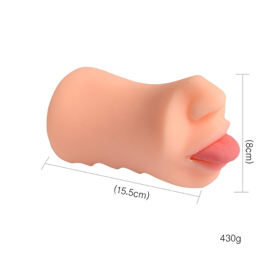VajinaLilituShop3 Boyutlu Suni Oral Mastürbatör - Jade Tongue