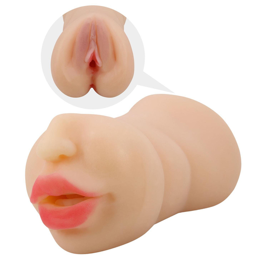  Vajina & MastürbatörLİLİTUSHOP3 Boyutlu Ten Rengi Suni Oral & Vajinal Mastürbatör - Zoey
