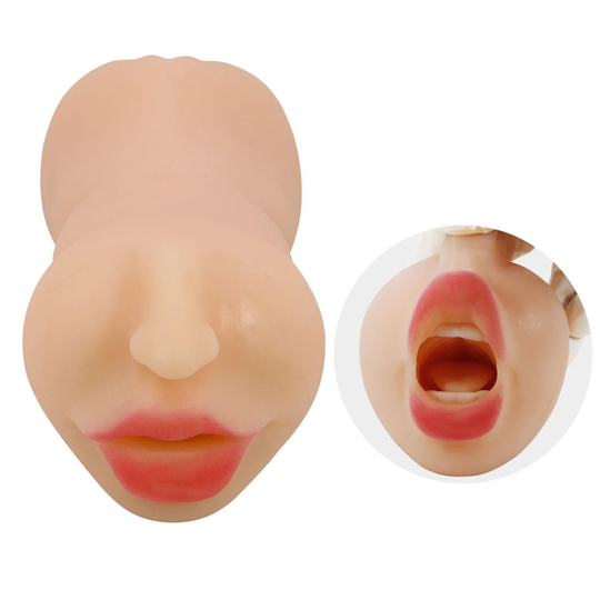  Vajina & MastürbatörLİLİTUSHOP3 Boyutlu Ten Rengi Suni Oral & Vajinal Mastürbatör - Zoey