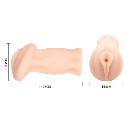 Vajina Ve MastürbatörLİLİTU SHOP3 Boyutlu Titreşimli Suni Vajina Mastürbatör - Ruby