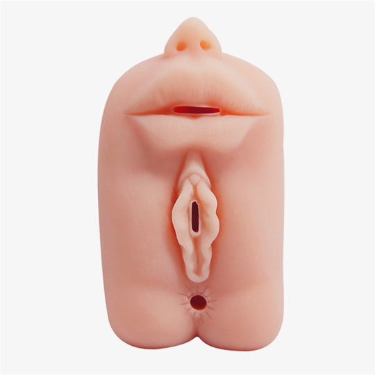  MastürbatörLilituShop3 İşlevli 3D Realistik Suni Oral Vajinal Anal Mastürbatör