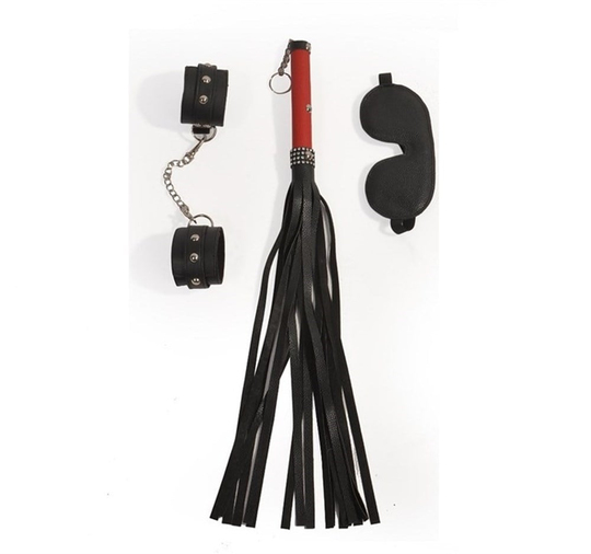 Fetish Seks AksesuarlarıLilituShop3 Parçadan Oluşan Mükemmel Fetiş Koleksiyon Set Siyah