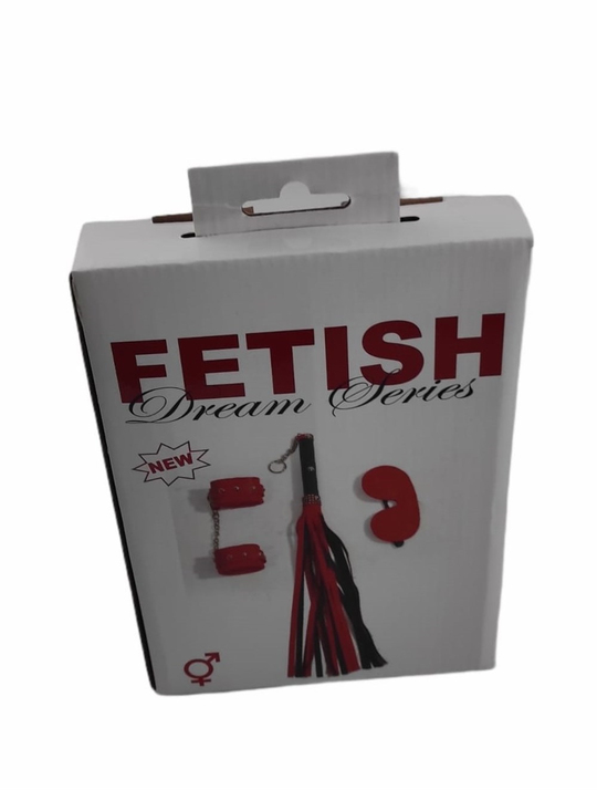 Fetish Seks AksesuarlarıLilituShop3 Parçadan Oluşan Mükemmel Fetiş Koleksiyon Set Kırmızı