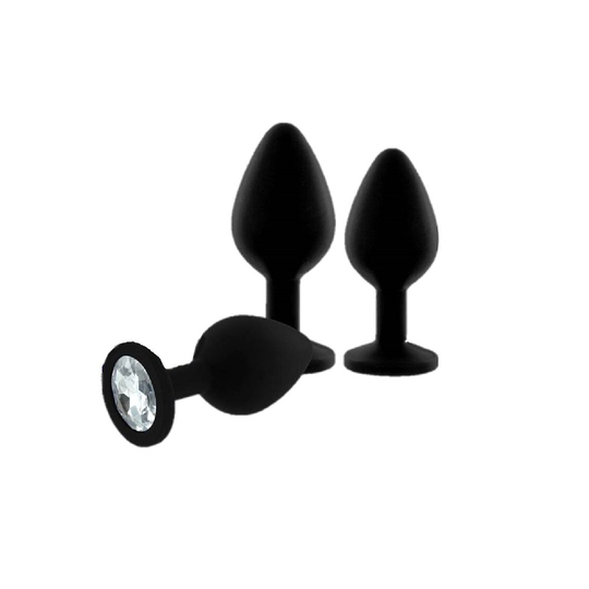 Anal PlugLilituShop3 Parçalı Mücevherli Anal Plug Seti