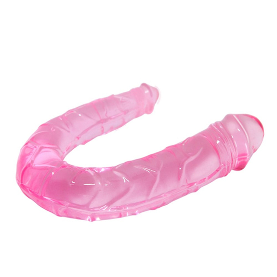  Jel DildolarLilituShop30 cm Çift Taraflı Jel Yumuşak Penis Dildo