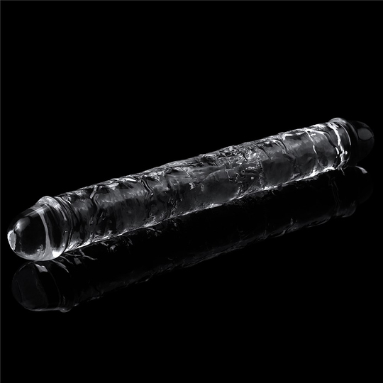 Büyük Boy PenislerLilituShop30 cm Şeffaf Çift Taraflı Realistik Dildo Anal Vajinal Penis
