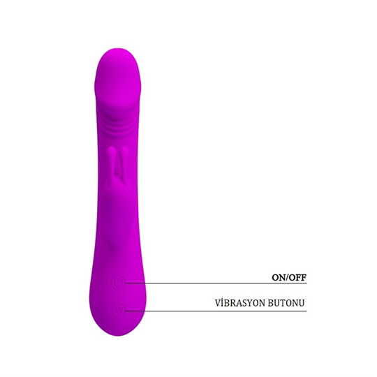  VibratörlerLilituShop30 Fonksiyonlu Teknolojik Klitoris Uyarıcılı Tavşan Vibratör Penis
