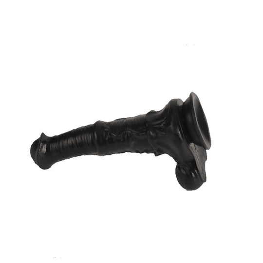 Realistik PenislerLilitu Shop33 cm Et Dokulu Gerçekçi Çift Katmanlı Sünnetsiz Silikon Zenci Penis - Horse Power 2