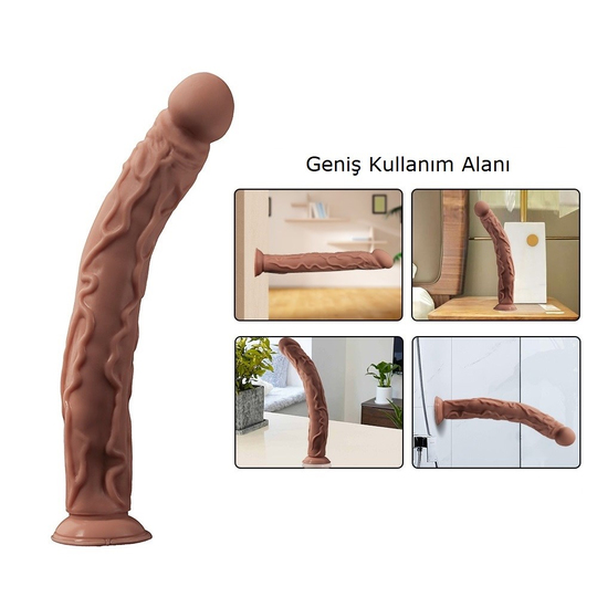 Belden Bağlamalı PenislerLilituShop35 cm Belden Bağlamalı Gerçekçi Kalın Dildo Penis