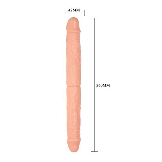 Büyük Boy PenislerLilituShop36 cm Çift Taraflı Realistik Dildo Anal Vajinal Penis