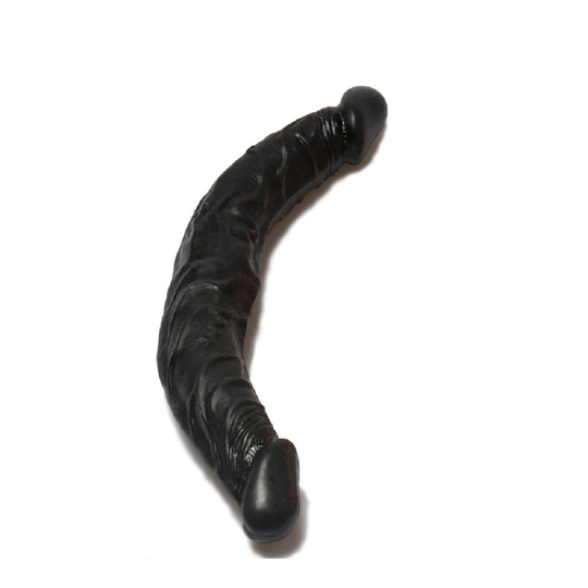 Büyük Boy PenislerLilituShop36 cm Çift Taraflı Realistik Zenci Dildo Anal Vajinal Penis