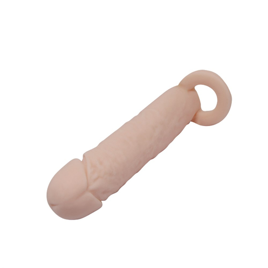 Penis Kılıfları HalkalarıLilituShop4 cm Dolgulu Realistik Uzatmalı Penis Kılıfı Dildo Ten Rengi Penis