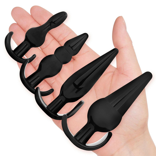 Anal PlugLilituShop4 Parça Anal Plug Seti - Siyah
