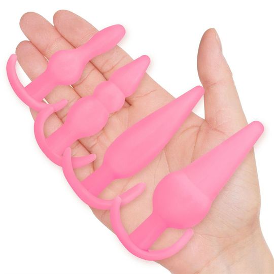 Anal PlugLilituShop4 Parça Anal Plug Seti - Ten Rengi