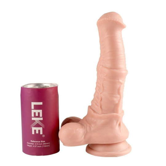 REALİSTİK PENİSLERLilitu Shop43 cm Et Dokulu Gerçekçi Çift Katmanlı Sünnetsiz Silikon Penis - Horse Power 3