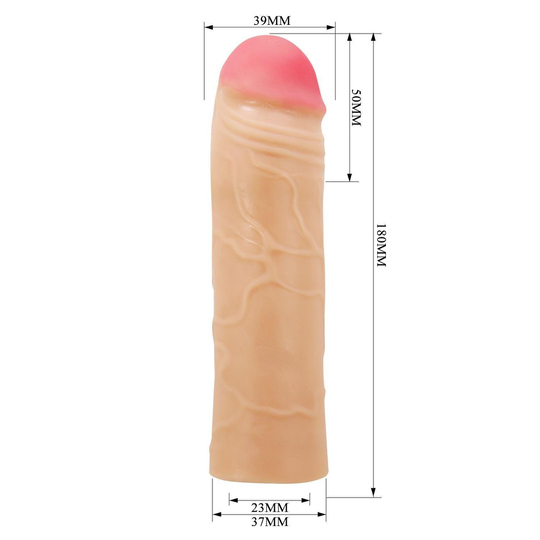  Penis Kılıfları HalkalarıLilitu Shop5 cm Dolgulu Premium Ten Rengi Silikon Penis Kılıfı - Chane