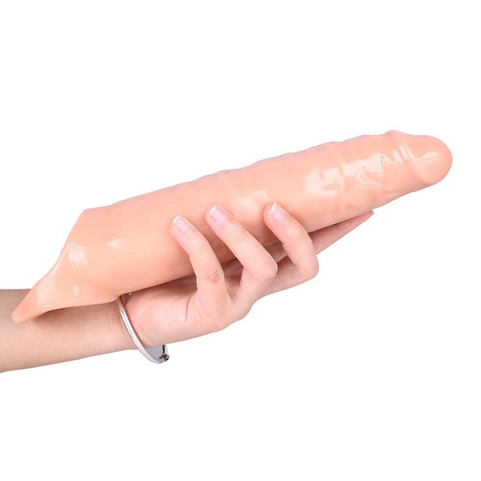 Penis Kılıfları HalkalarıLilituShop7 cm Dolgulu Realistik Zenci Penis Kılıfı