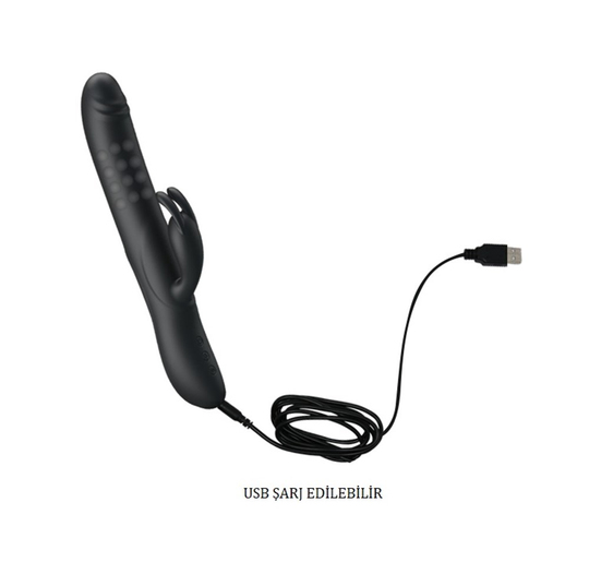  VibratörlerLilituShop7 Fonksiyonlu Klitoris Uyarıcılı Teknolojik Tavşan Vibratör Penis