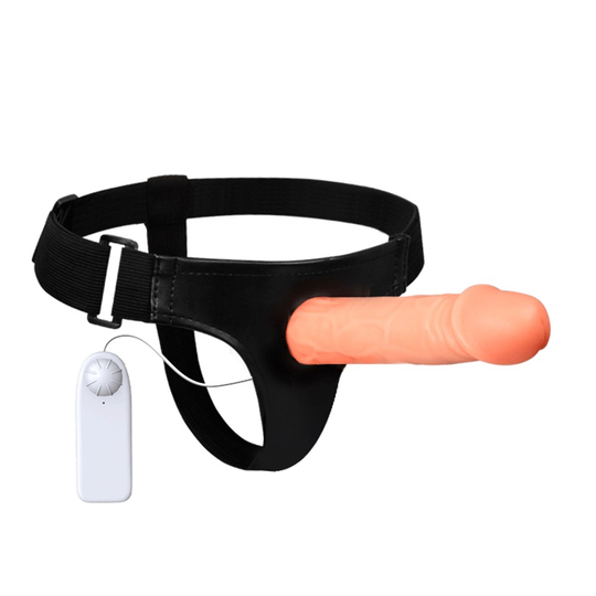 Titreşimli Straponlar PenislerLilituShop7,5 cm Dolgulu Titreşimli Protez Strapon