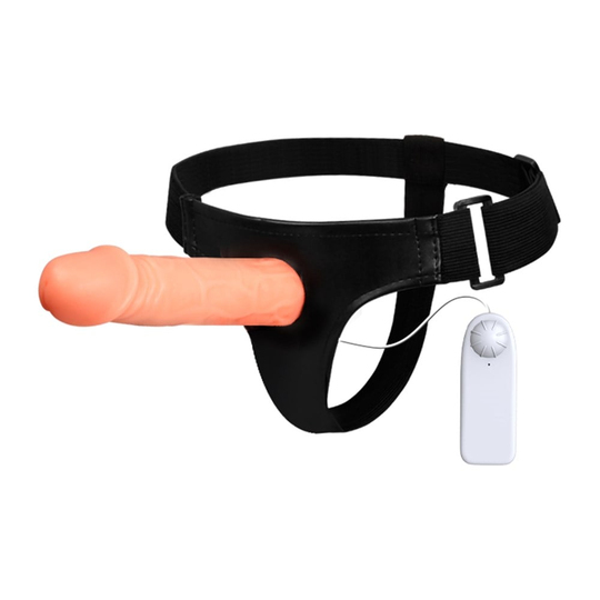 Titreşimli Straponlar PenislerLilituShop7,5 cm Dolgulu Titreşimli Protez Strapon