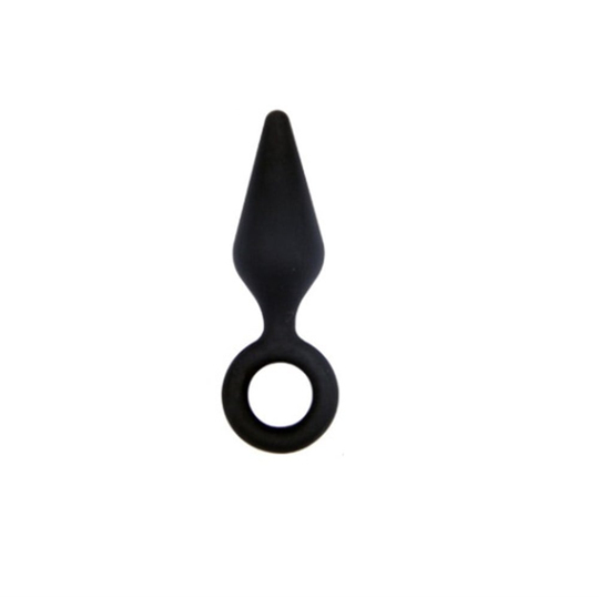Anal PlugLilituShop8,7 cm Halkalı Silikon Anal Tıkaç