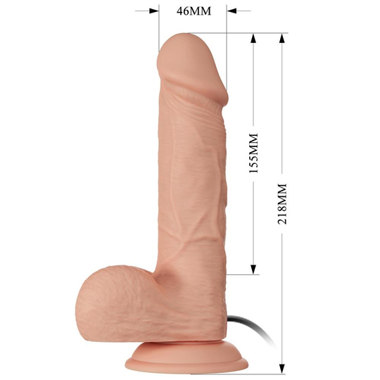 Belden Bağlamalı PenislerLilituShopBelden Bağlamalı 21,8 cm Titreşimli Gerçekçi Kalın Dildo Penis - Bahamut